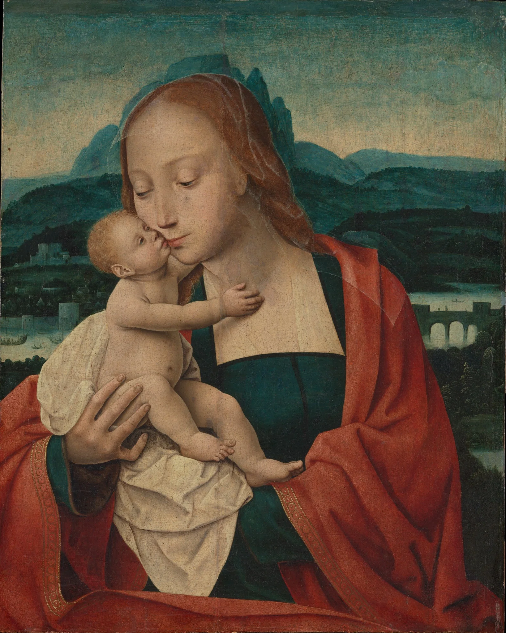 Virgin and Child, detail