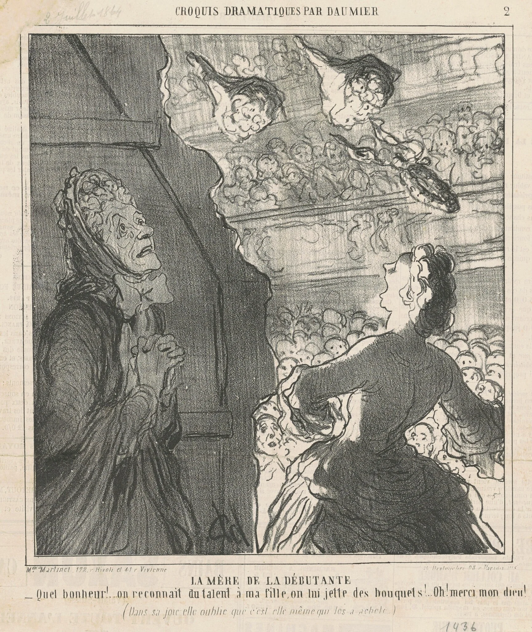 Le mère de la débutante, detail