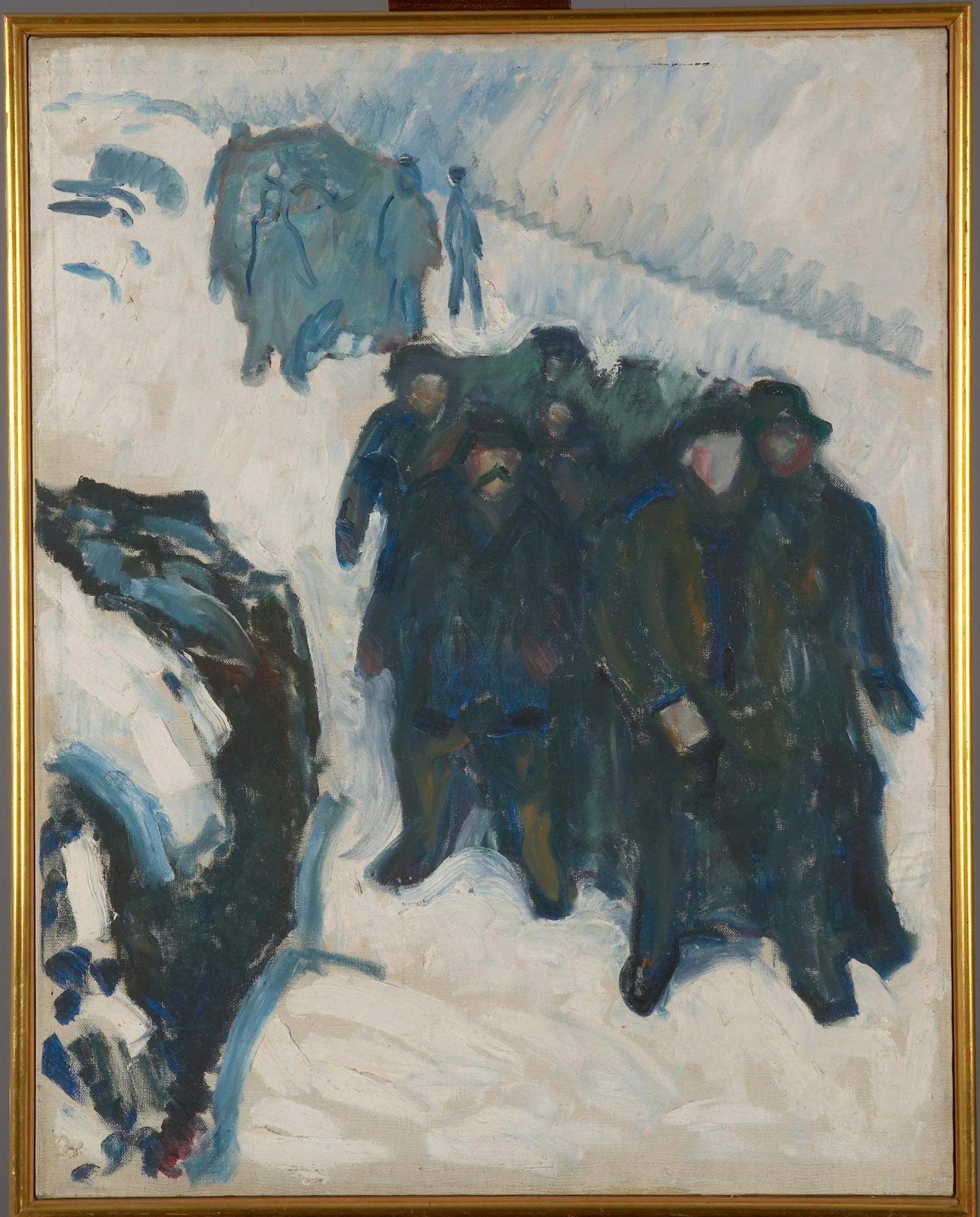 Sailors in Snow, detail