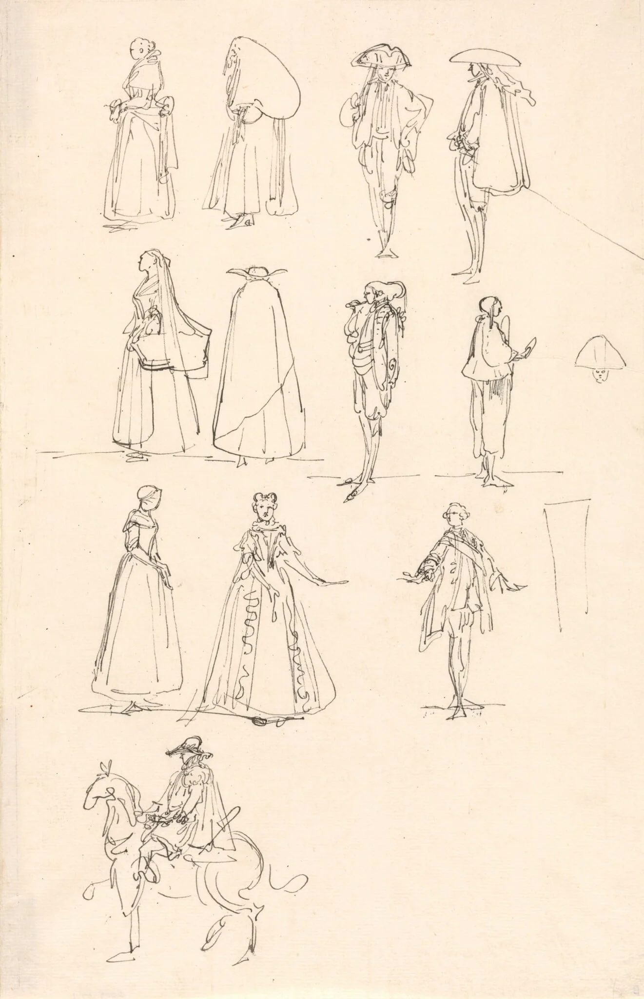 Historical Costumes, detail