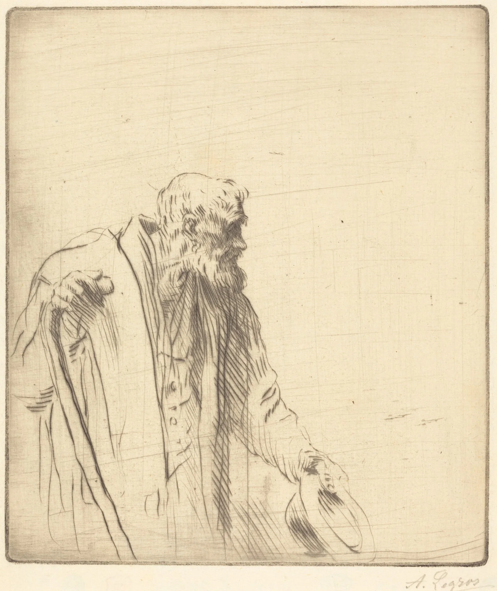 Beggar (Un mendiant), detail