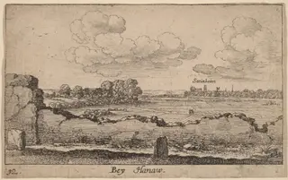 Hanau, by Wenceslaus Hollar, ink, 1635