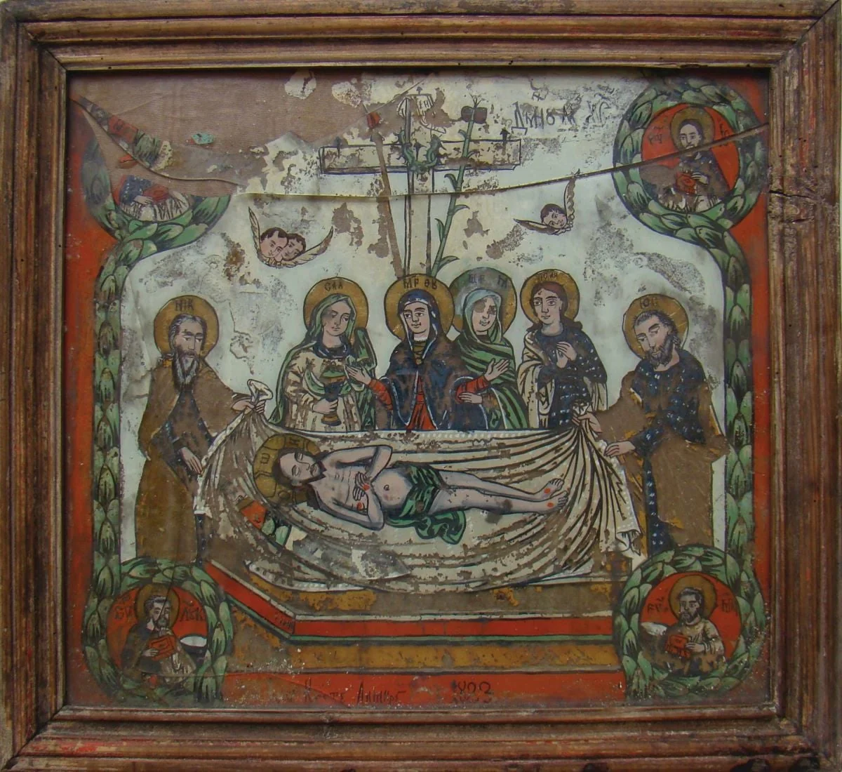 Prohodul lui Iisus, detail