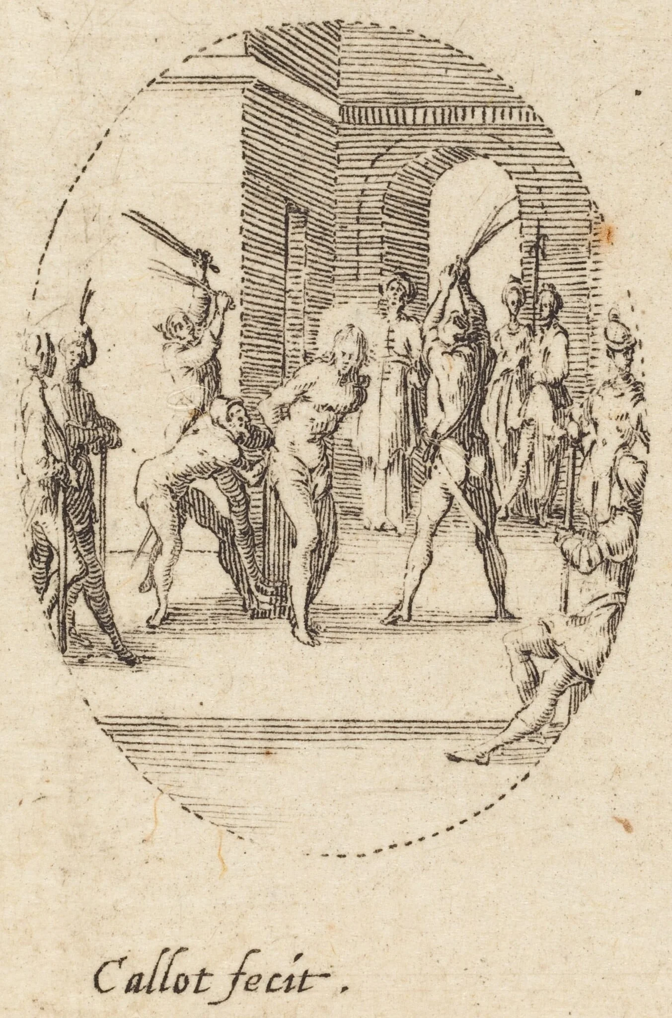 The Flagellation, detail