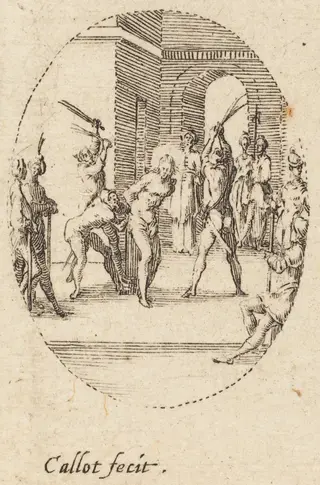 The Flagellation, by Jacques Callot, ink, 1631