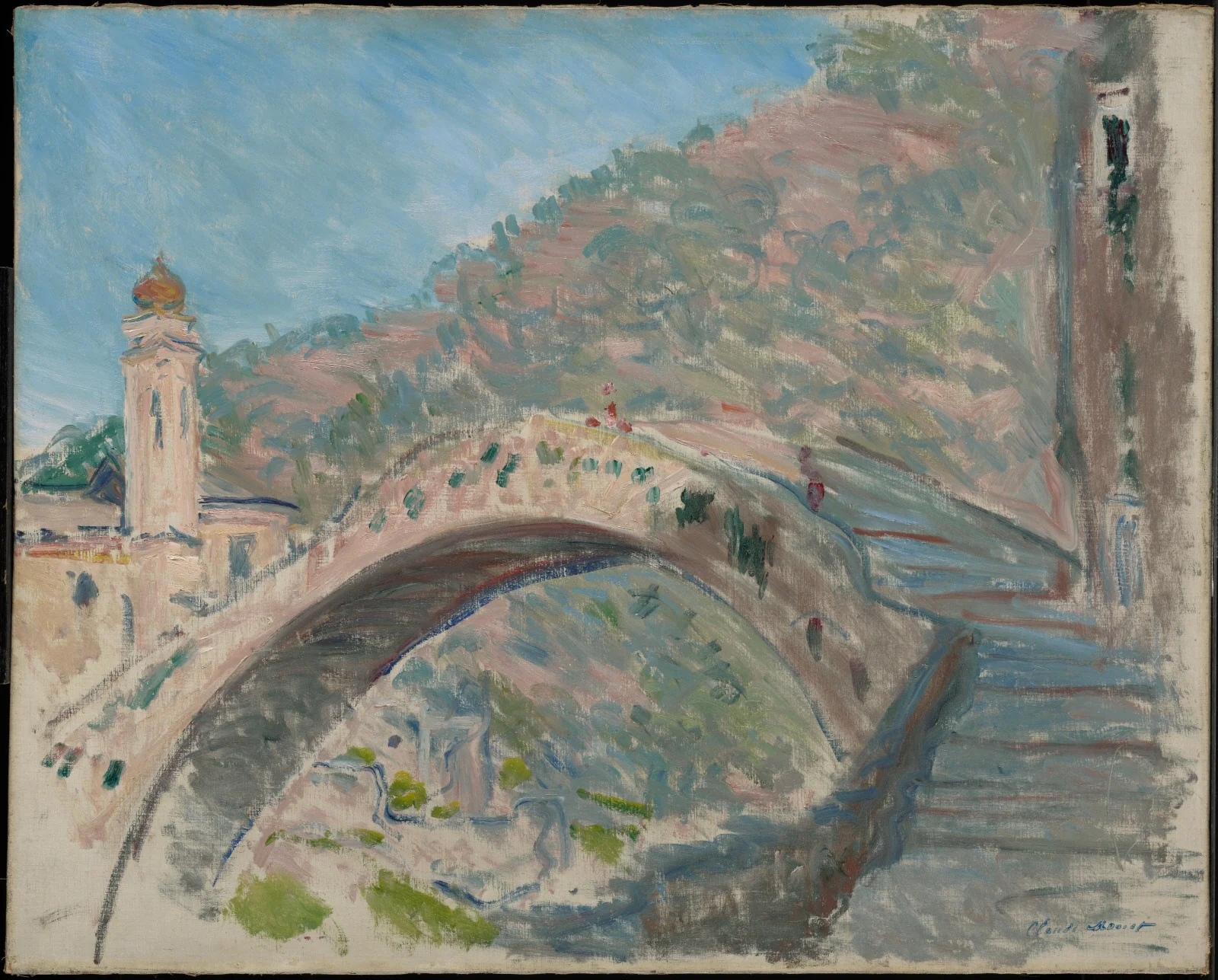 Bridge at Dolceacqua, detail