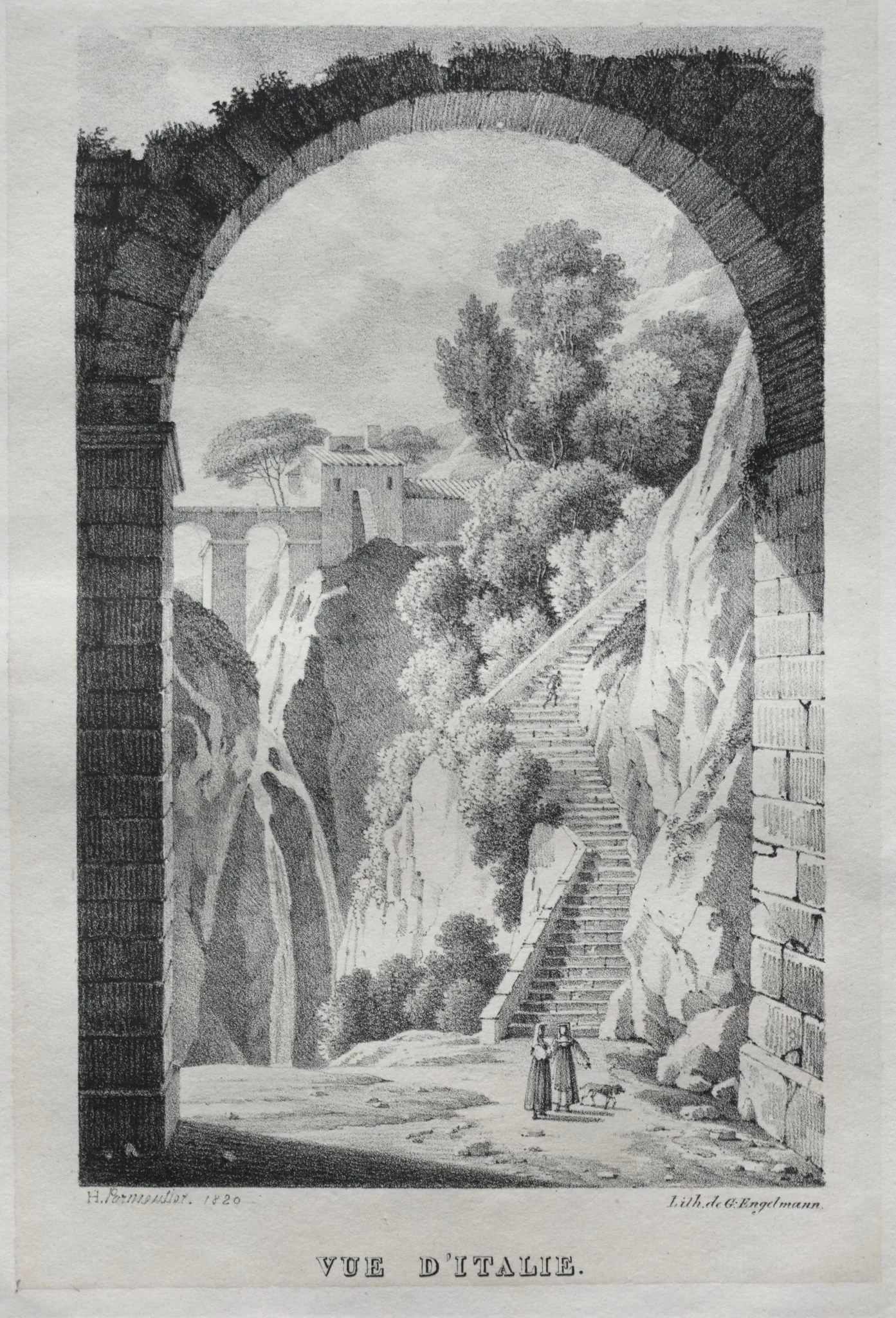 Vue d'Italie, detail