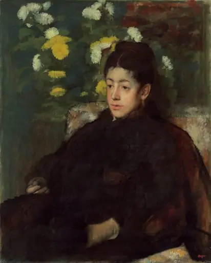 Mademoiselle Malot, by Edgar Degas, oil, 1877