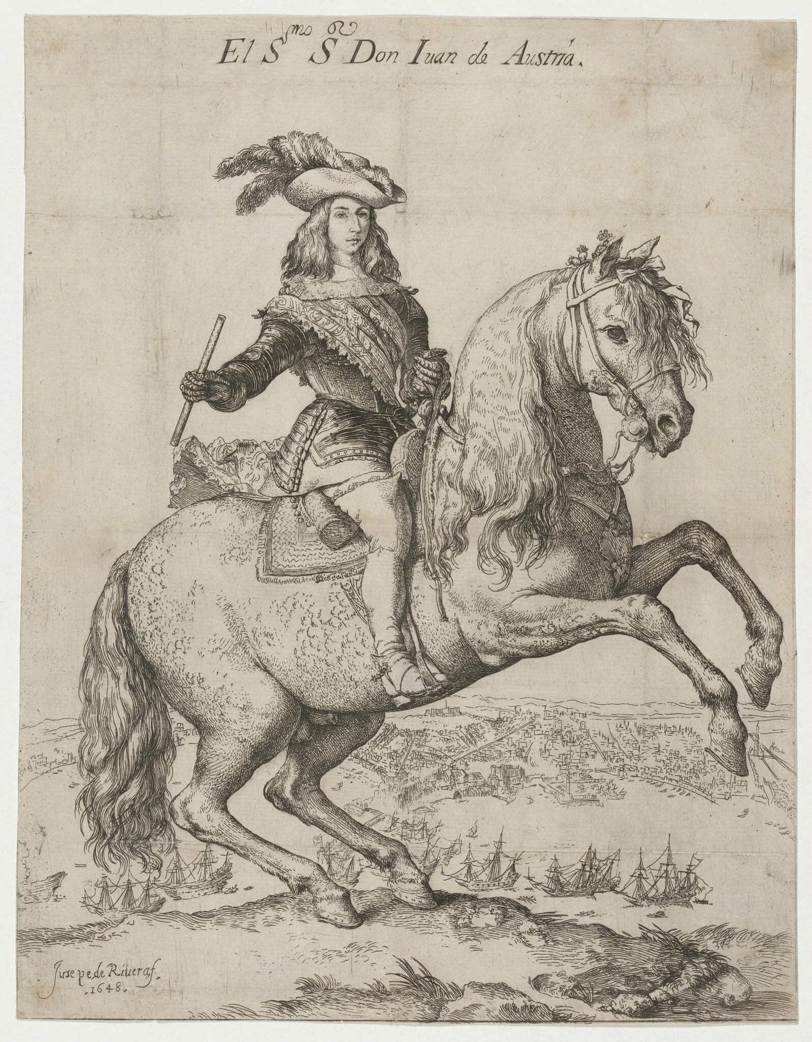 Equestrian Portrait of Don Juan de Austria, detail