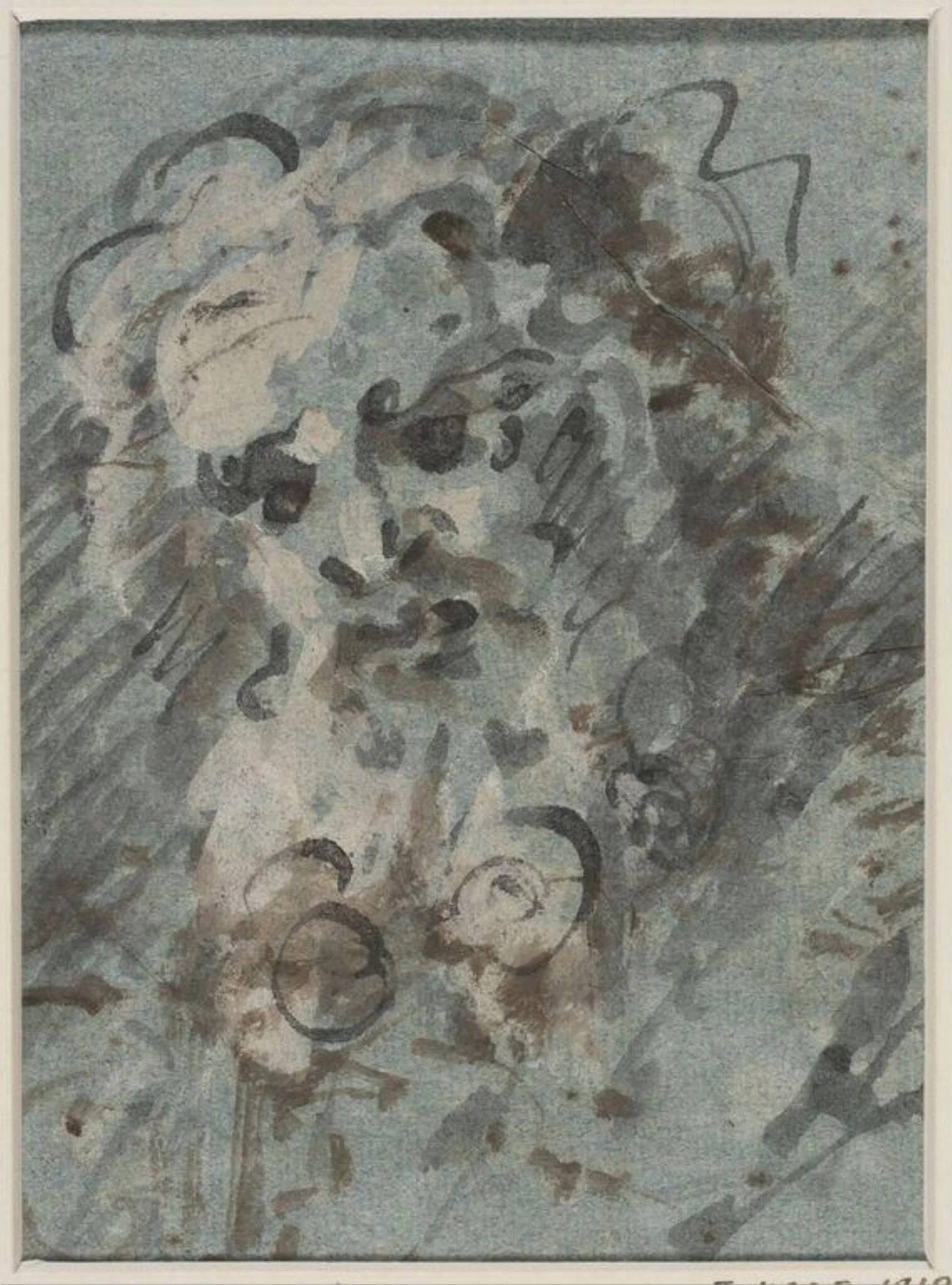 Head of a bearded man, detail