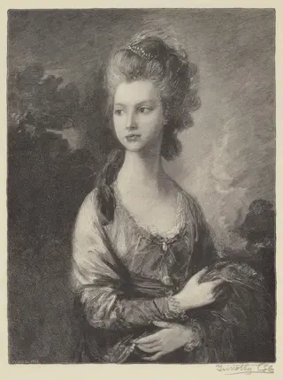 Mrs. Graham, by Timothy Cole, ink, 1930