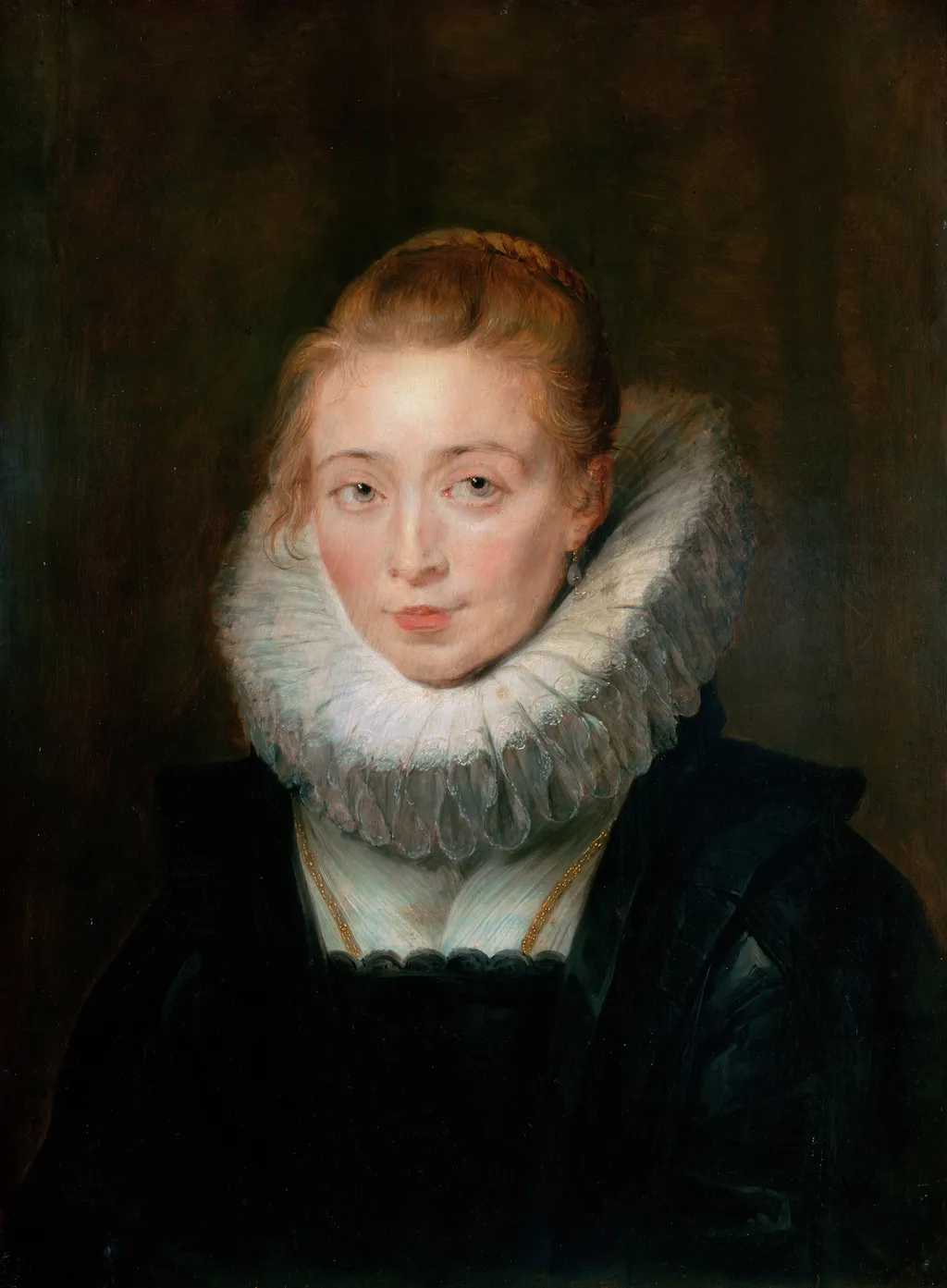 Portrait of Lady-in-Waiting to the Infanta Isabella, by Peter Paul Rubens, oil, 1625