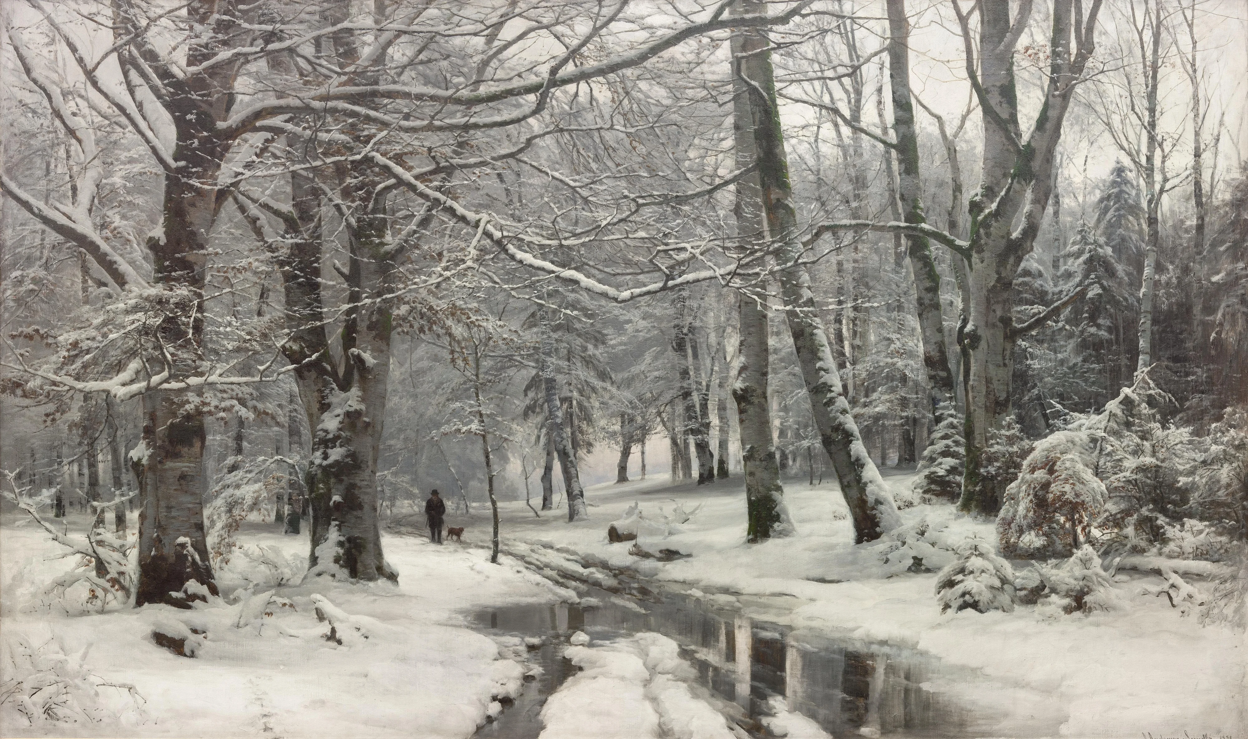 Thaw in a Beech Forest, detail