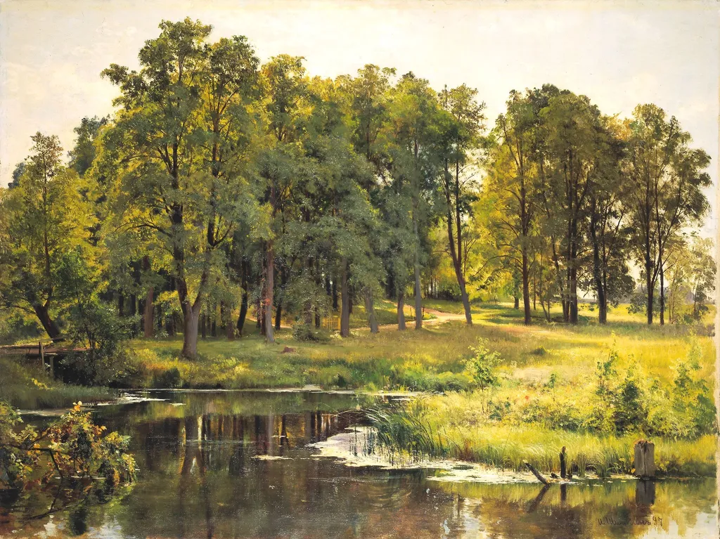 In the Park, by Ivan Shishkin, oil