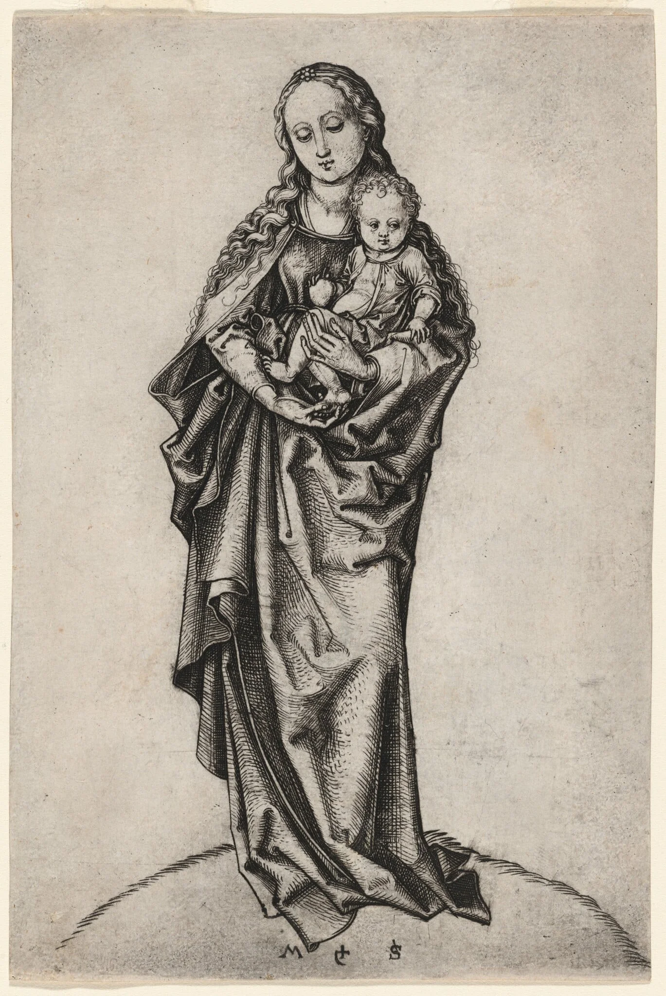 Virgin and Child with the Apple, detail