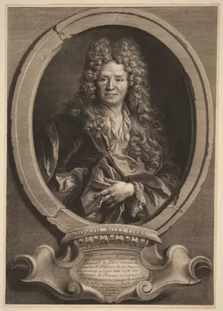 Joseph Roettiers, by Cornelis Vermeulen, ink, 1700
