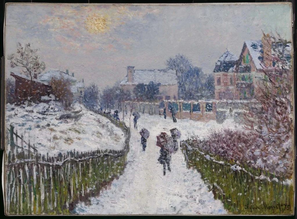 Boulevard Saint-Denis, Argenteuil, in Winter, detail