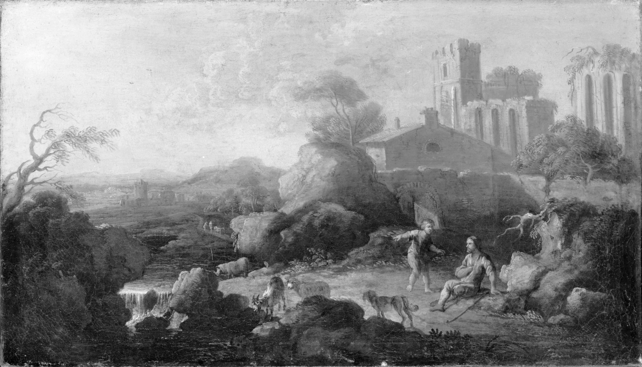 Landscape with Ruins, detail