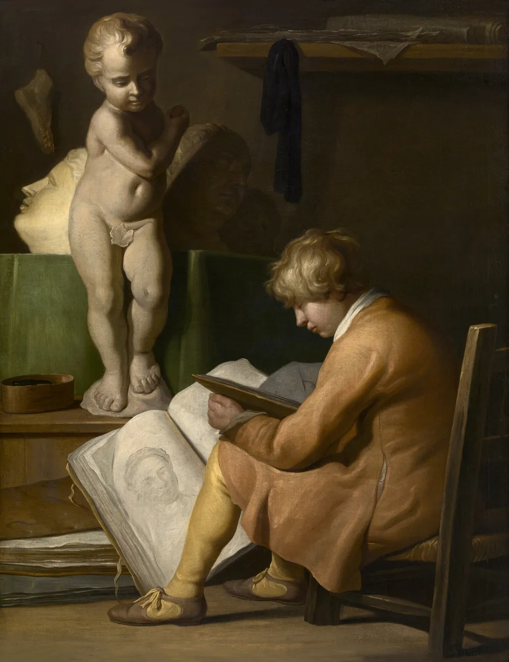 A Young Artist, by Wallerant Vaillant, oil, 1660