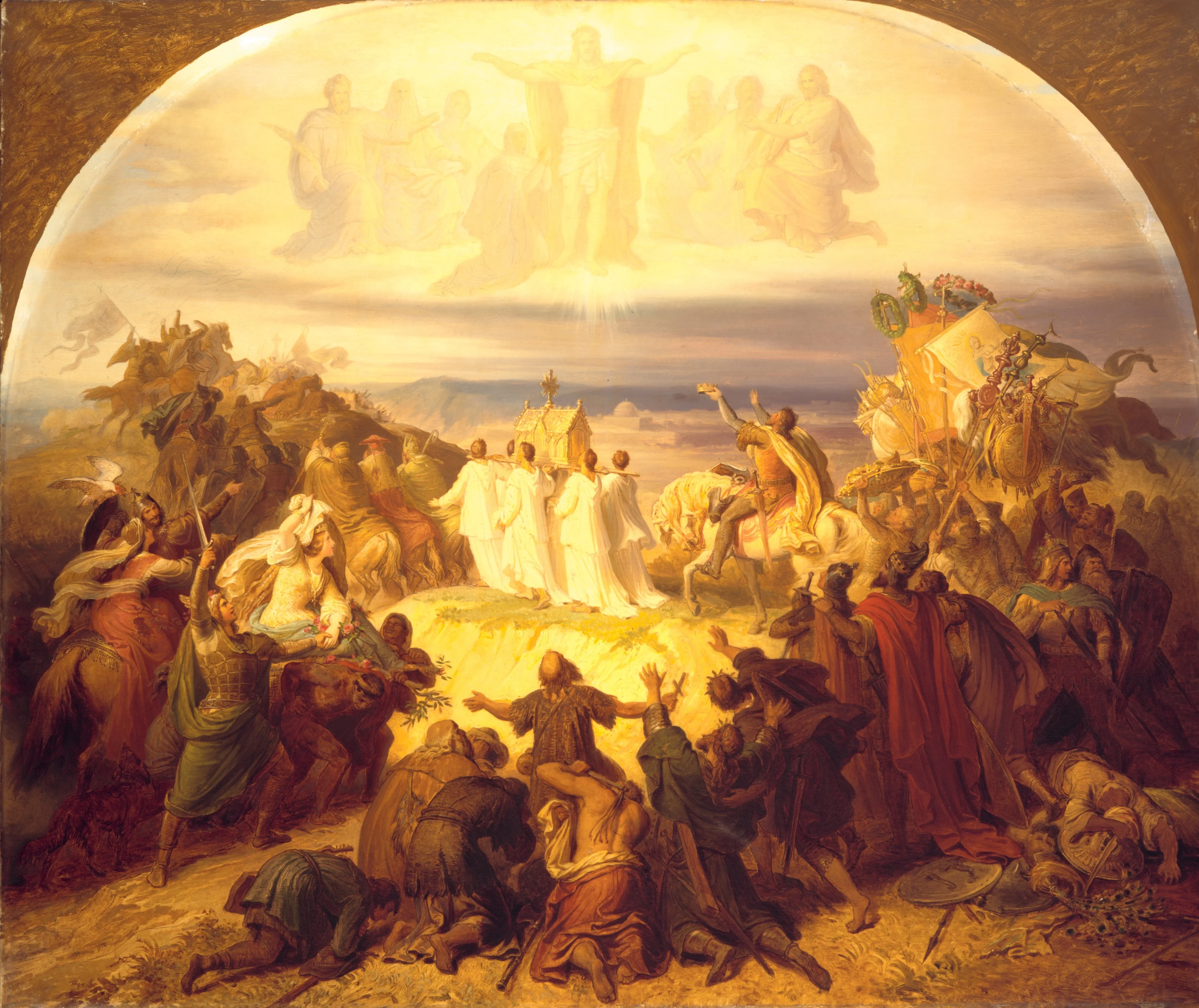 Crusaders before Jerusalem, detail