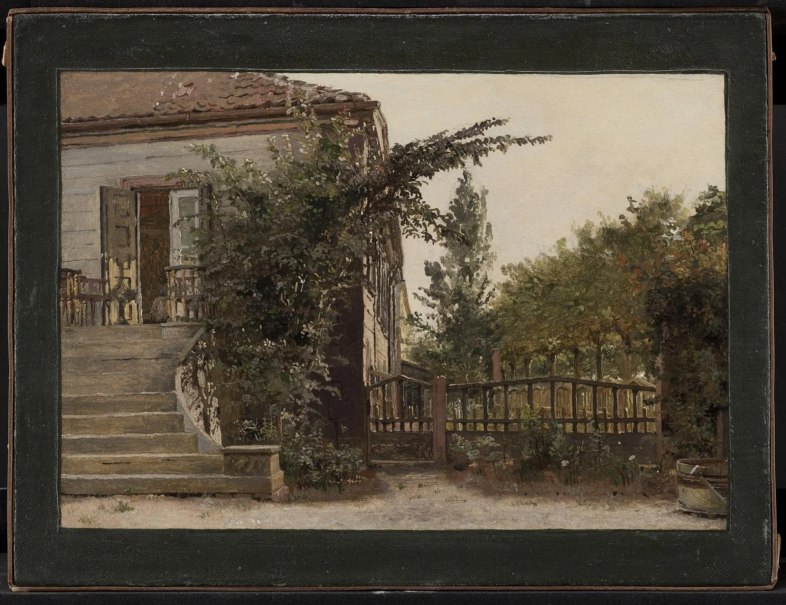 The Garden Steps Leading to the Artist's Studio on Blegdammen, Copenhagen, detail