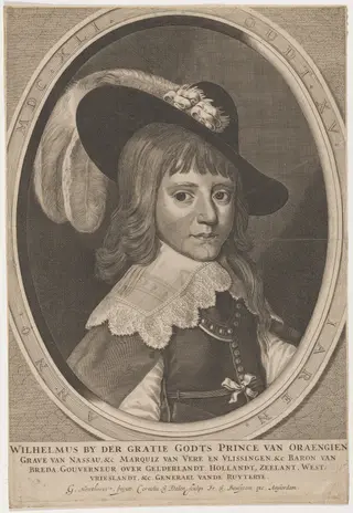 William of Orange, by Cornelis van Dalen I, ink, 1634