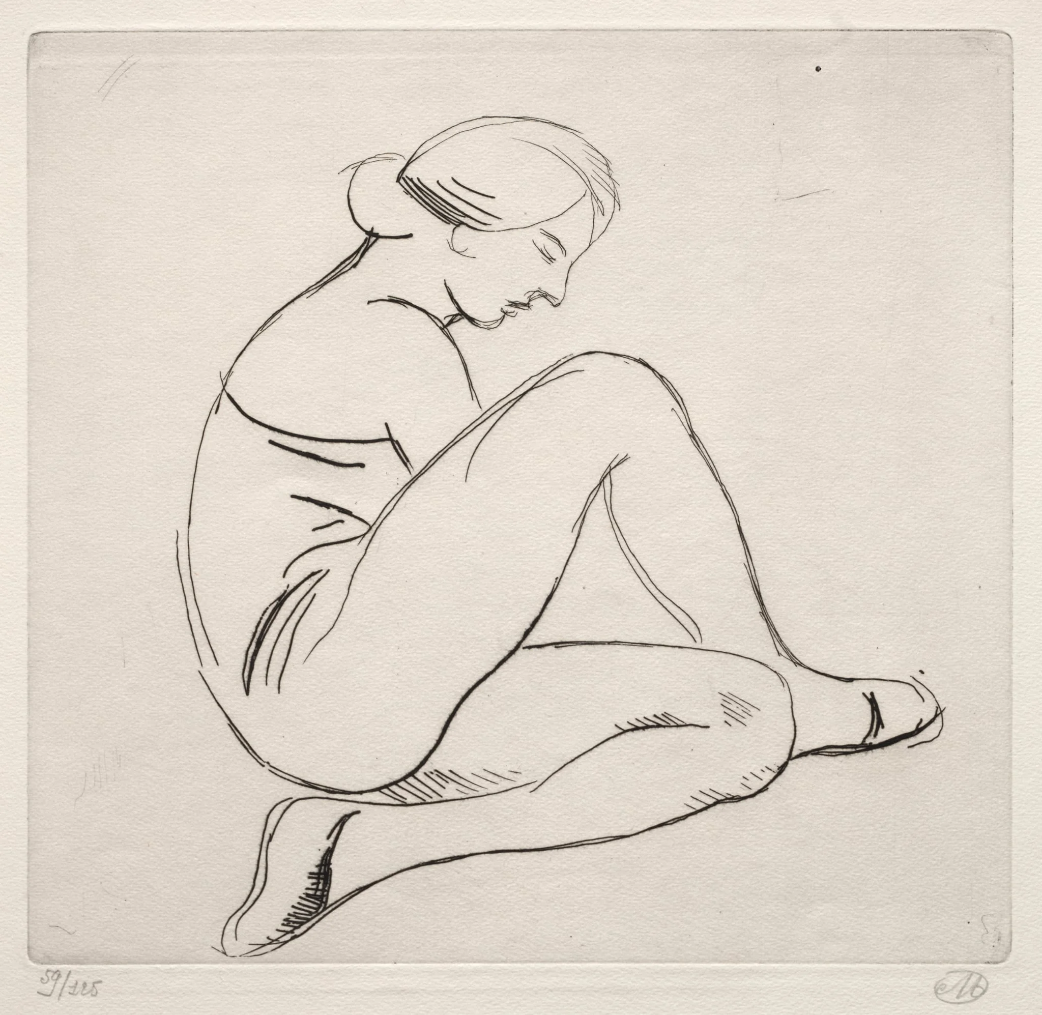 Femme Assise, detail