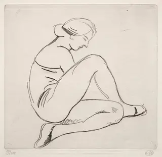 Femme Assise, by Aristide Maillol, 1922