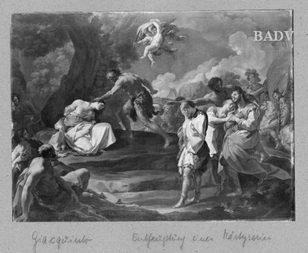 offering of Iphigenie (?), detail