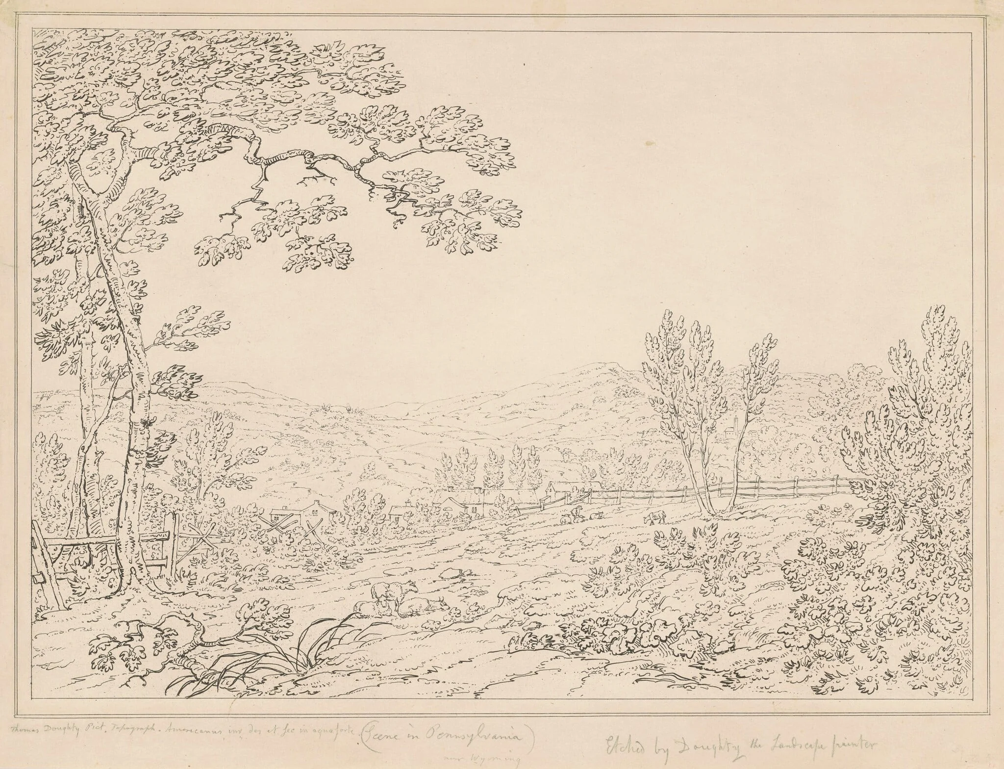 Pennsylvania Landscape, detail