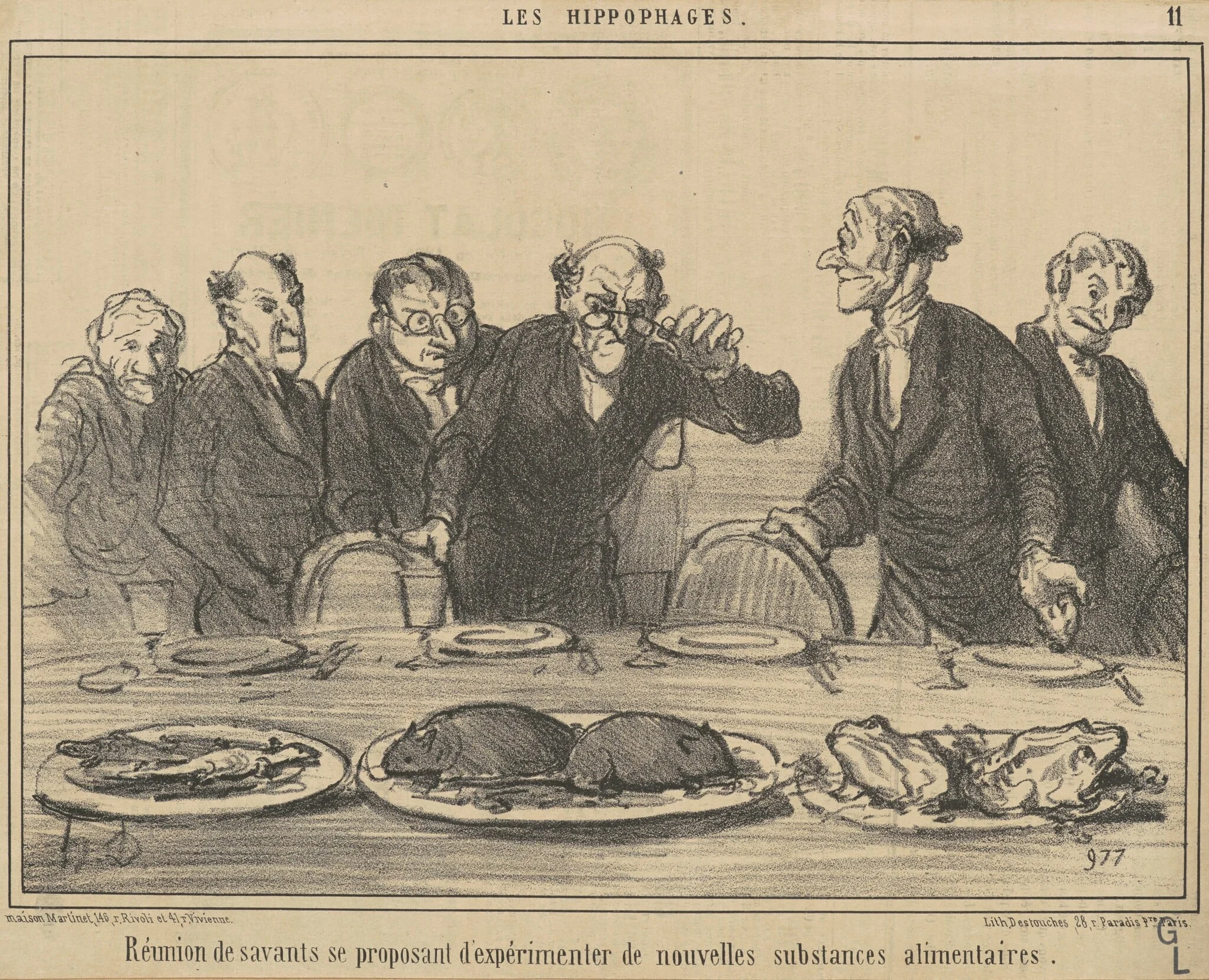 Réunion de Savants se proposant..., detail