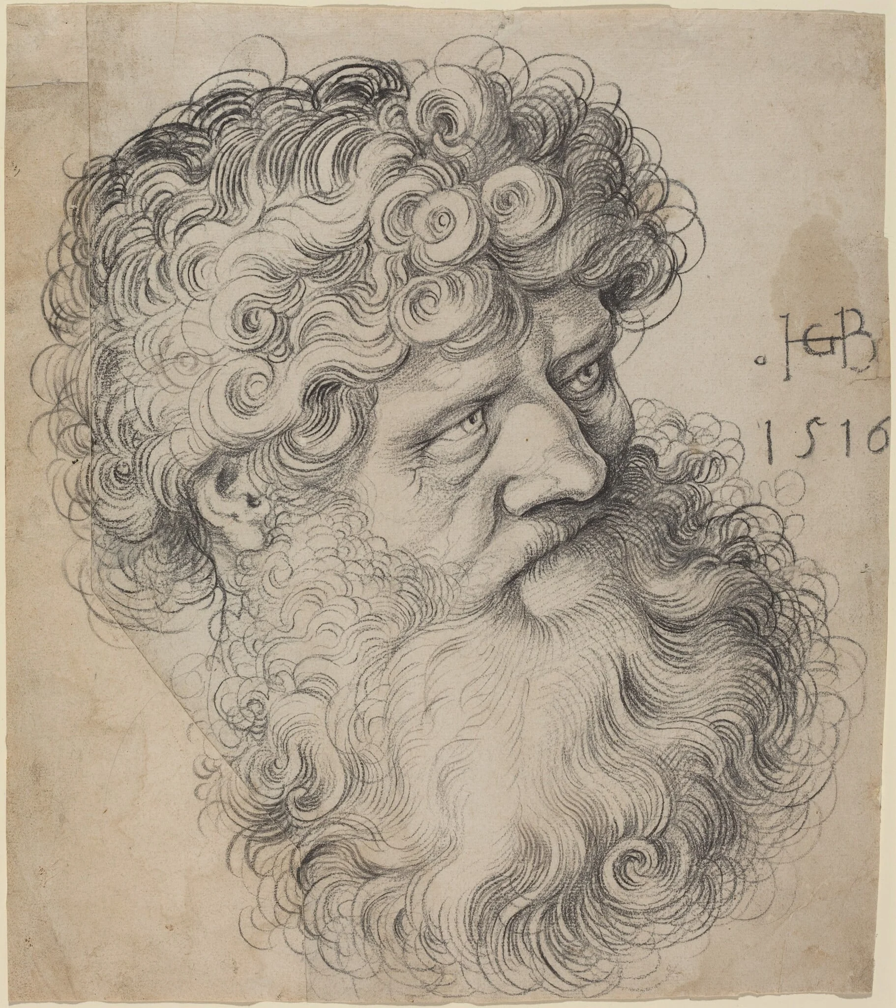 Head of Saint John the Baptist, detail