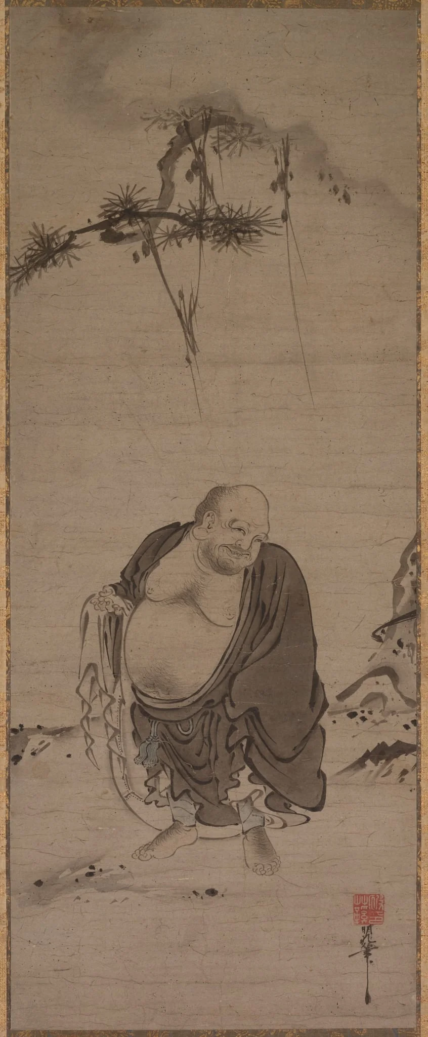 Hotei, detail