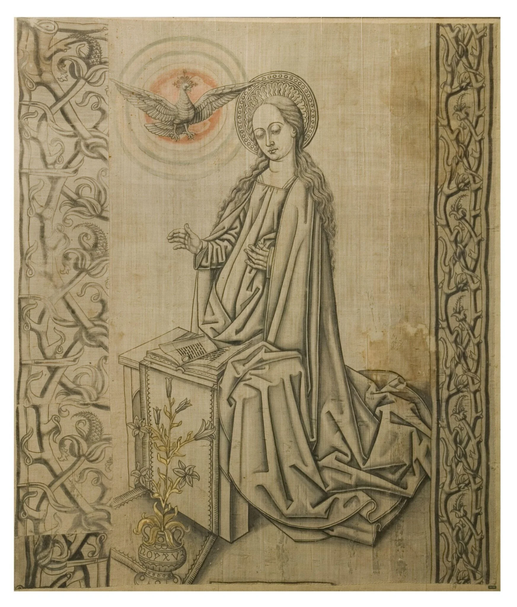 The Virgin Annunciate, detail