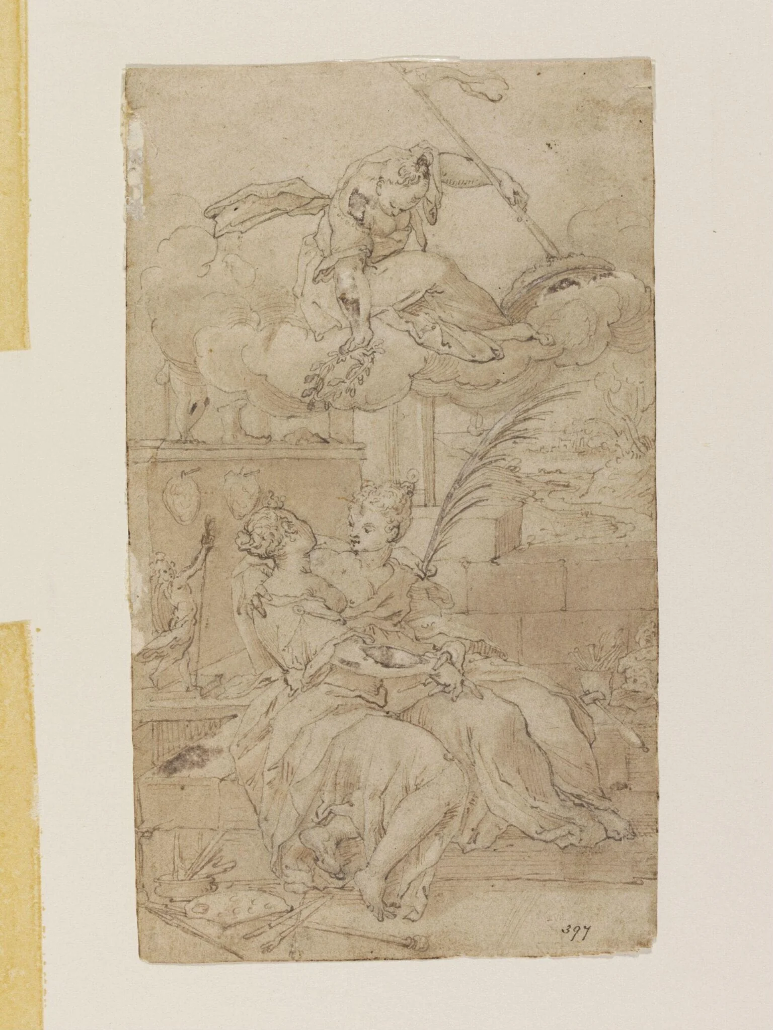 Allegory of the Union of Painting and Sculpture, detail