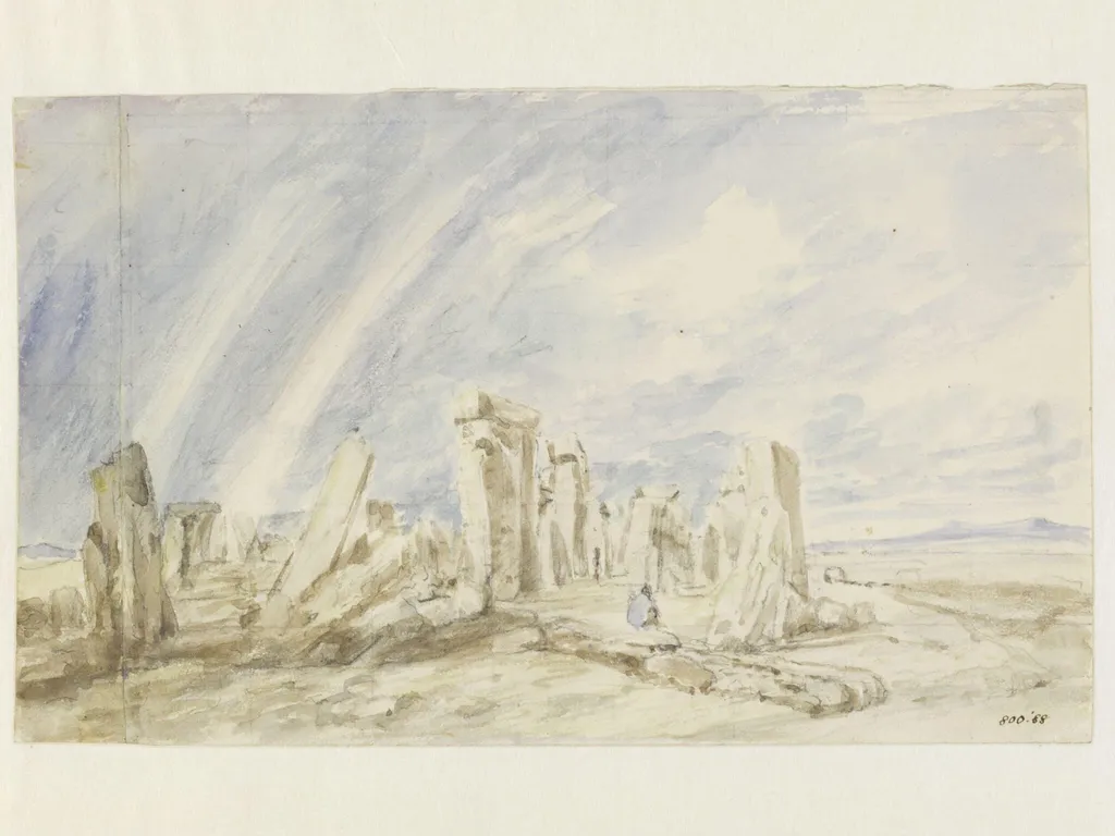 Stonehenge, by John Constable, watercolor, 1836