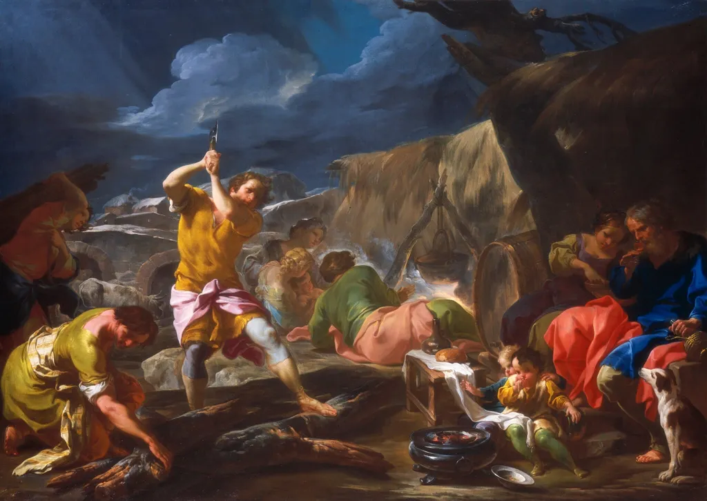 Winter, by Corrado Giaquinto, oil, 1745