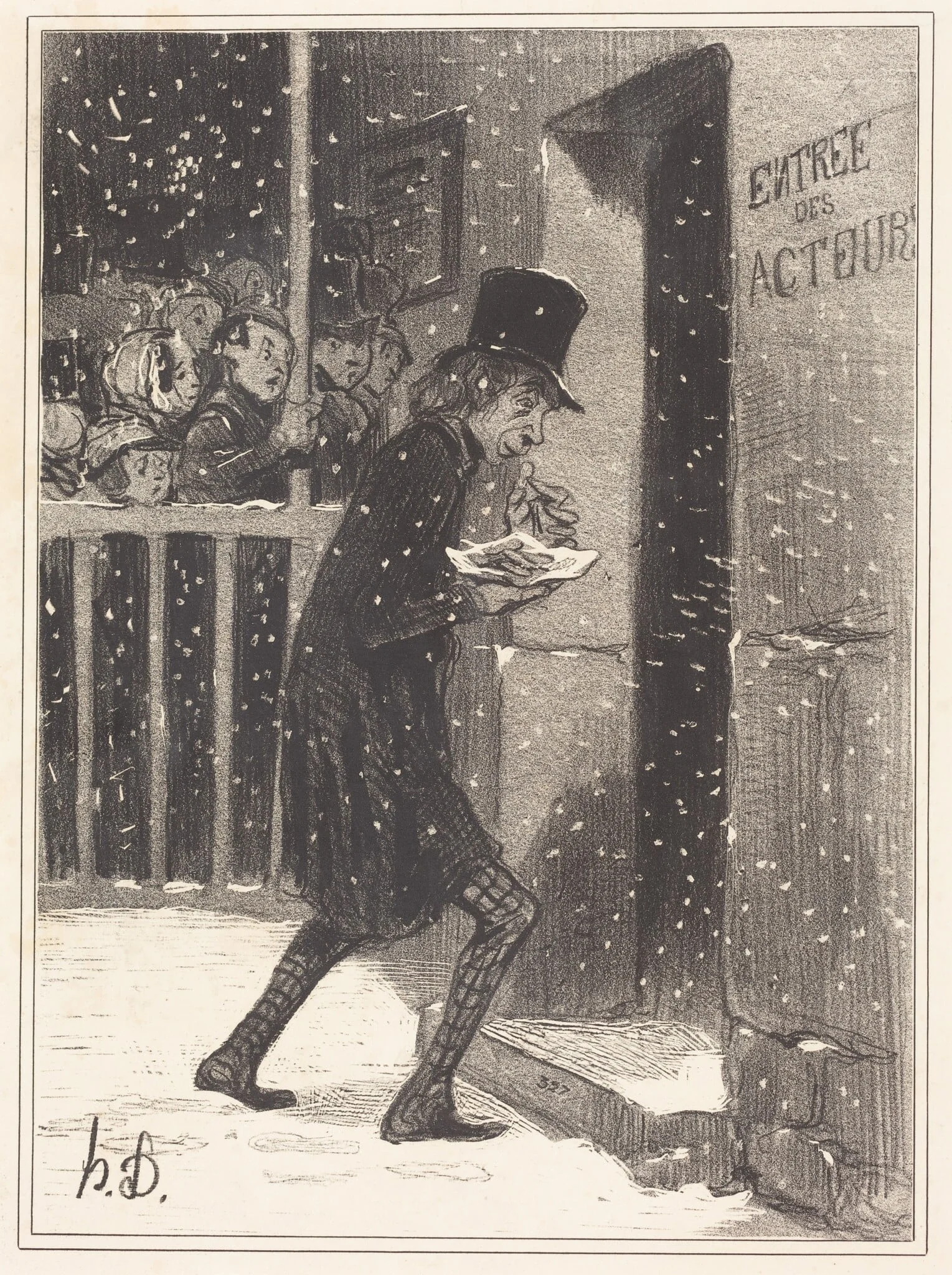 L'Acteur des Funambules, detail