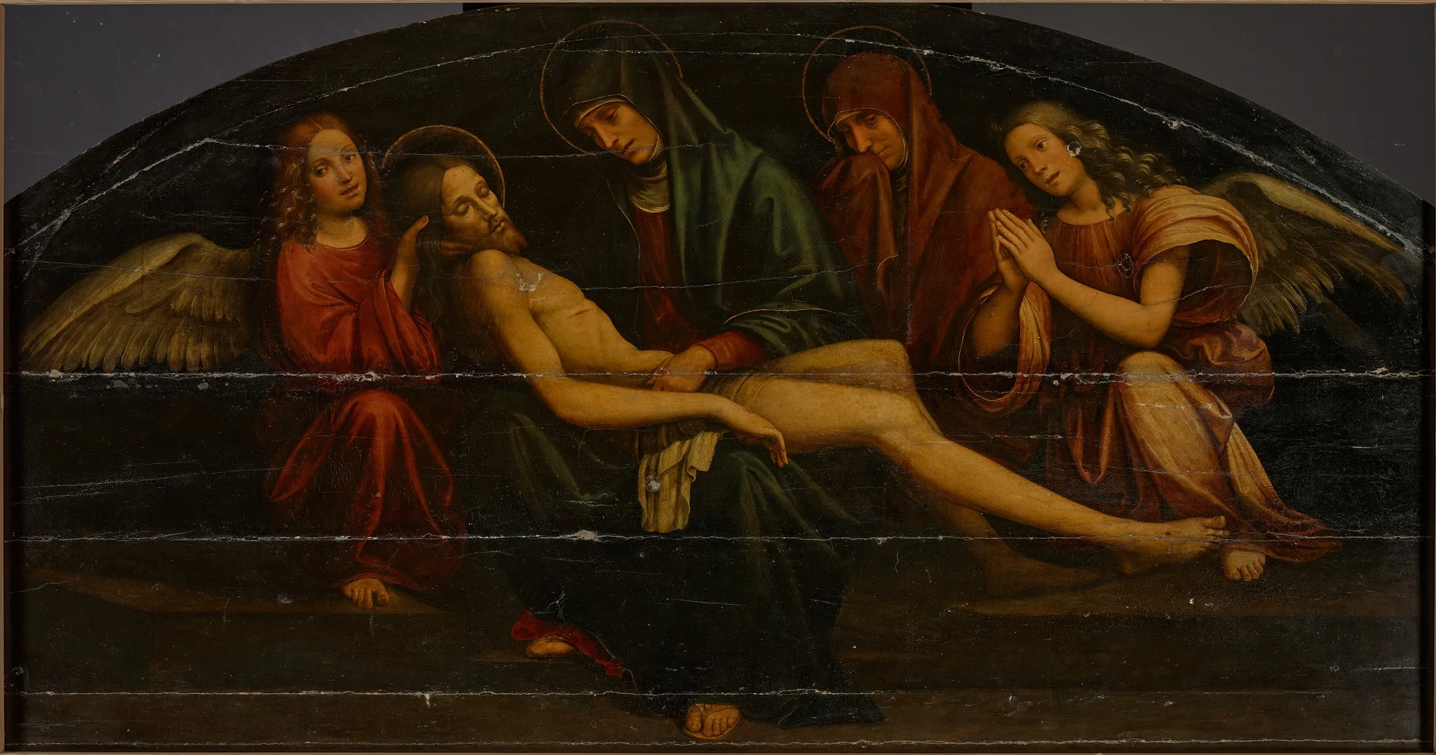The Lamentation of Christ, detail