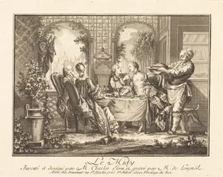 Le midi, by Joseph de Longueil, ink, 1761