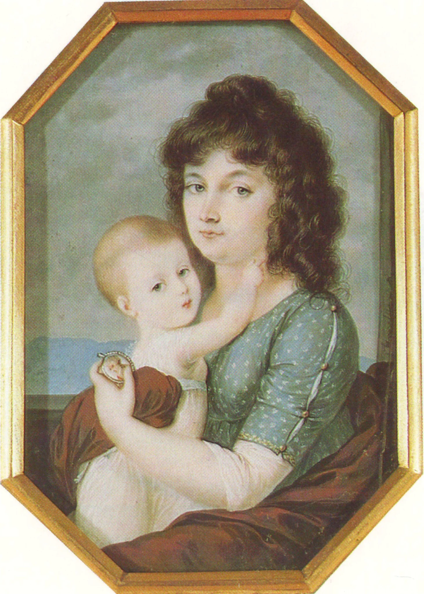 Portrait of Maria Naryshkina, detail