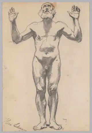 Nude Study of an Old Man, by Henri Lehmann, 1852