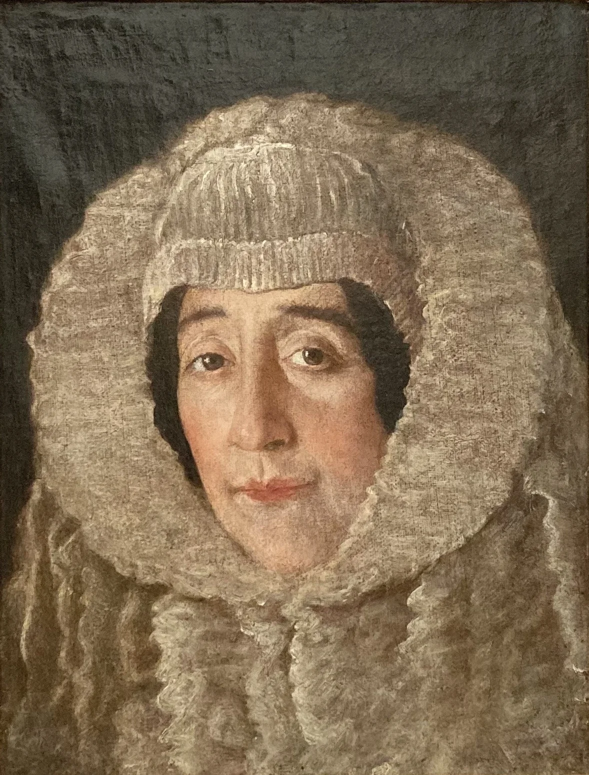 Retrato de D. Isabel de Moura, detail