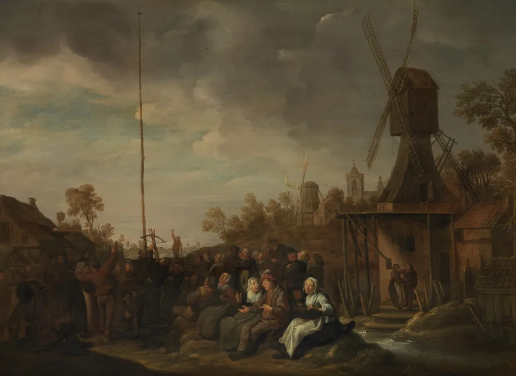 Shoot for a Prize, by Jan Miense Molenaer, oil, 1656