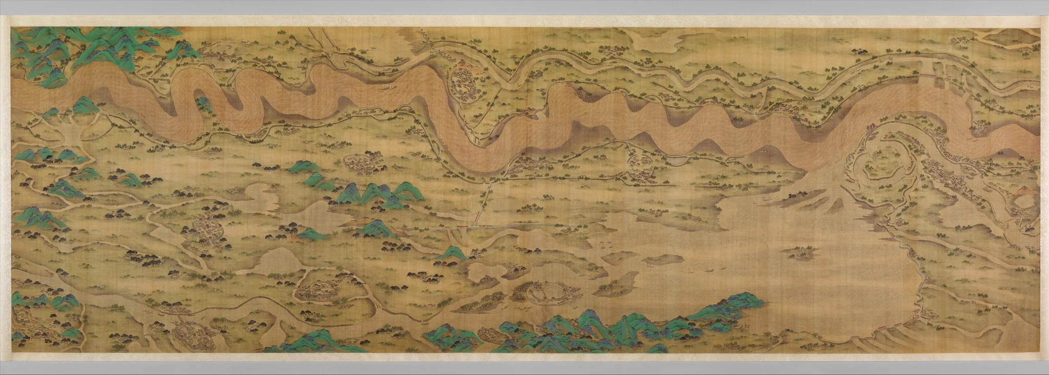 Ten Thousand Miles along the Yellow River, detail