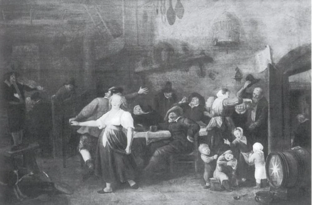 Interior with a Merry Company, detail