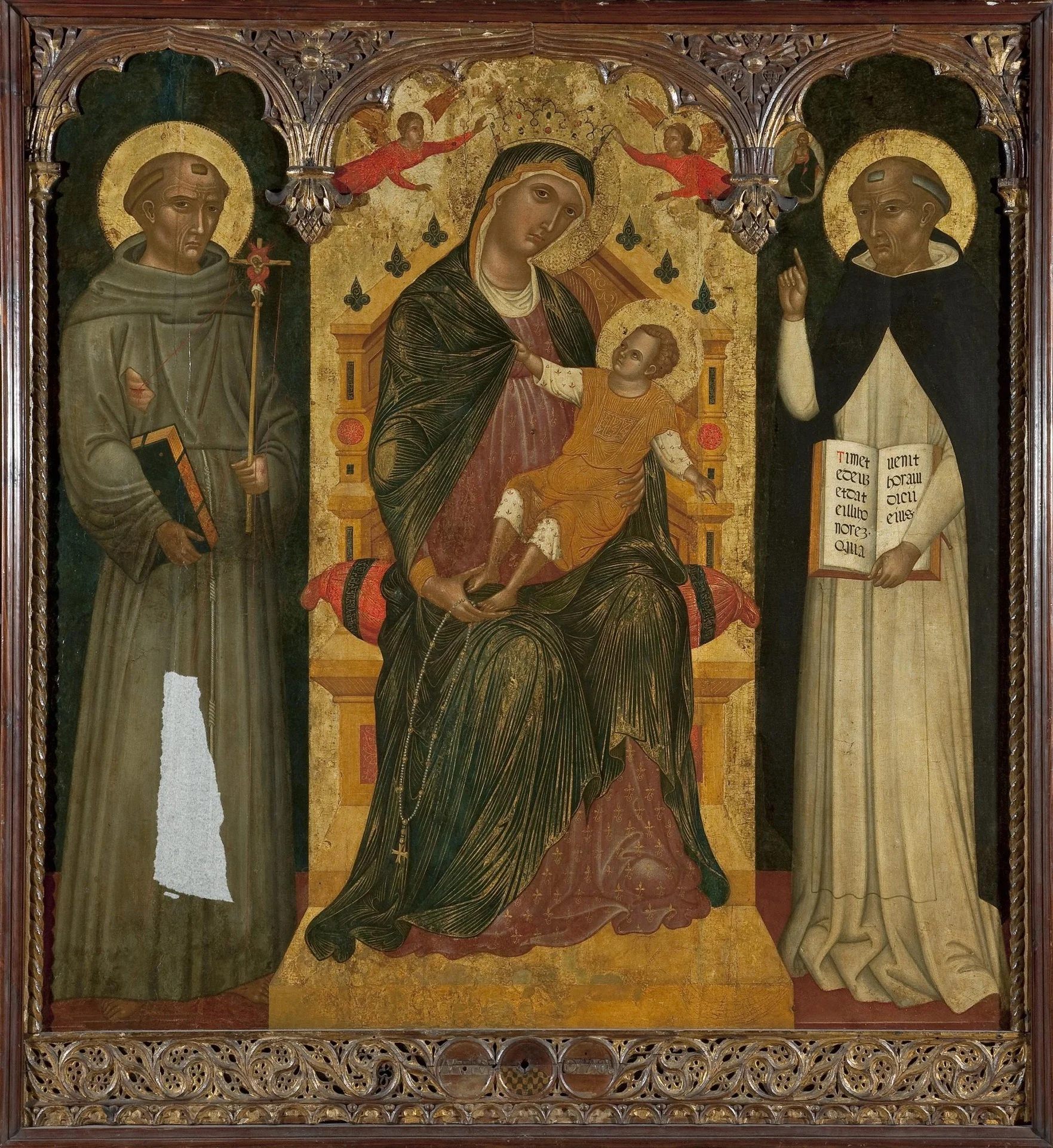 Madonna and Child with Saints, detail