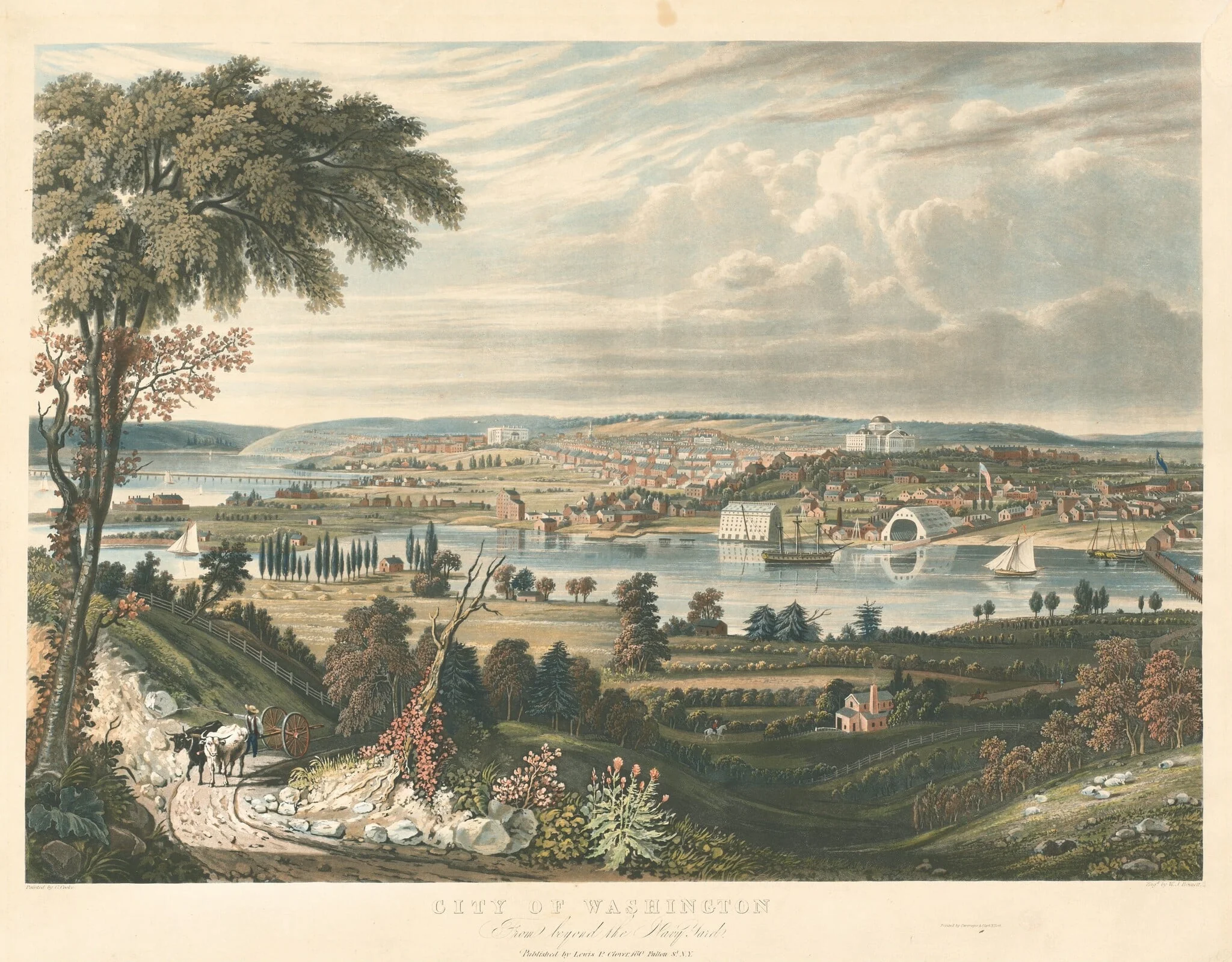 City of Washington: From beyond the Navy Yards, detail