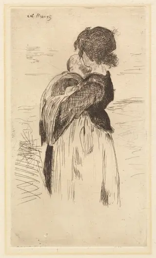 The Little Girl (Le petite fille), by Édouard Manet, ink, 1862