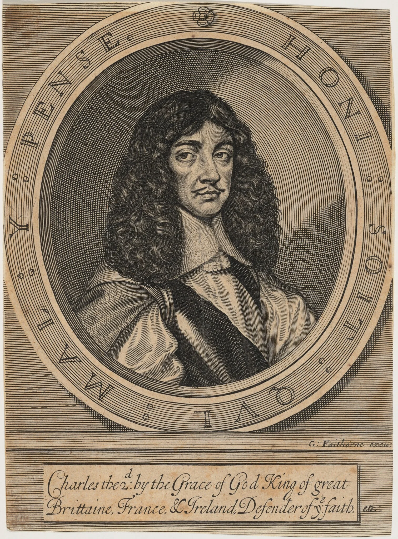 Charles II, detail